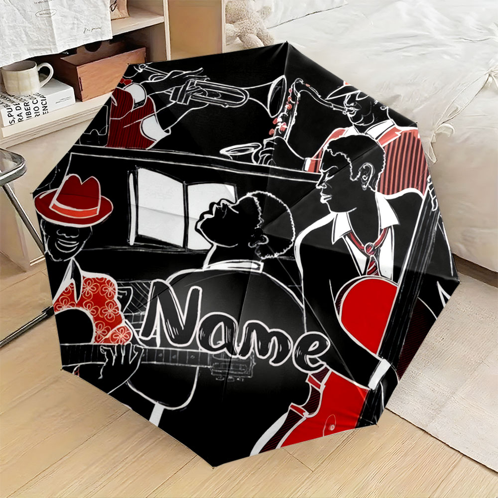 Musical Instrument And Names - Ombrello personalizzato con nome, 