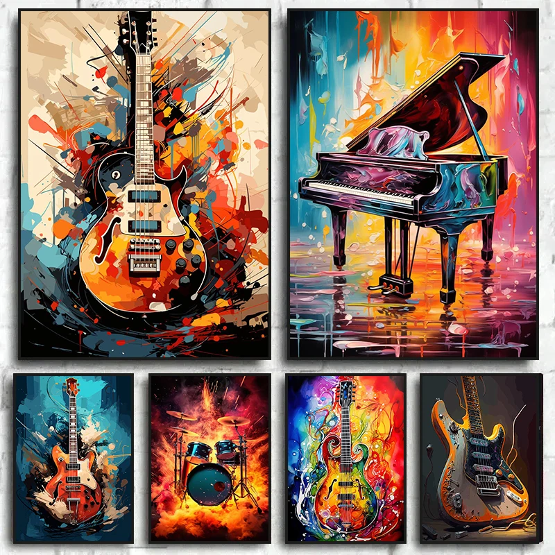 Picture Of Musical Instrument - Poster e Stampe su Tela di