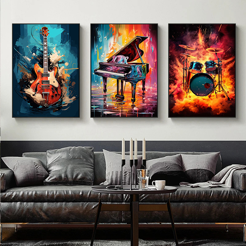 Quadri su tela senza cornice c - Picture Of Musical Instrument recensione e prezzo